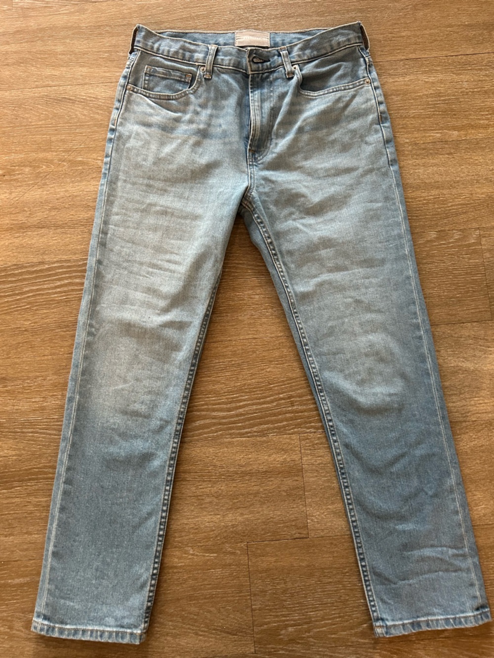 Everlane The Boyfriend Denim Jeans Light Blue Wash Sz 27 Regular